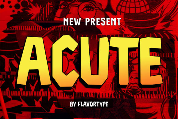 Acute: A Bold Display Font for Playful Editorial Identity