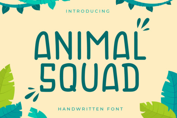 Animal Squad Display Font for Editorial Charm