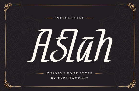 Aslah Display Font for Elegant Campaign Typography