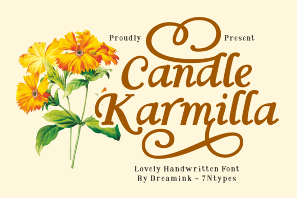 Candle Karmilla Font: A Display Typeface for Elegant Brands
