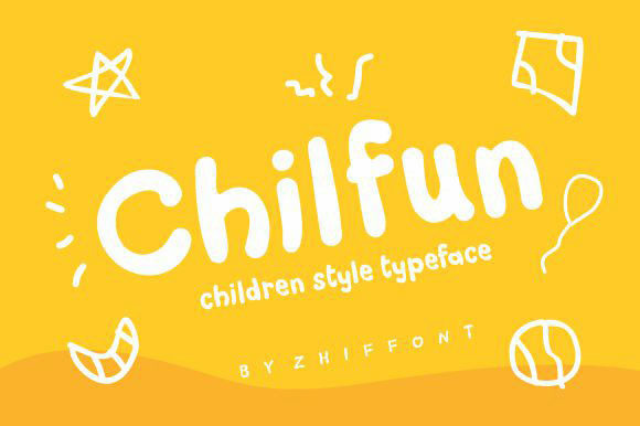 Chilfun Typeface: A Fun Display Font for Kids’ Brands
