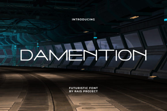 Damention: A Minimal and Modern Display Font Typeface