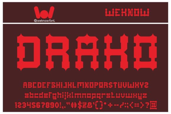 Drako Heart: A Bold Display Font for Standout Branding