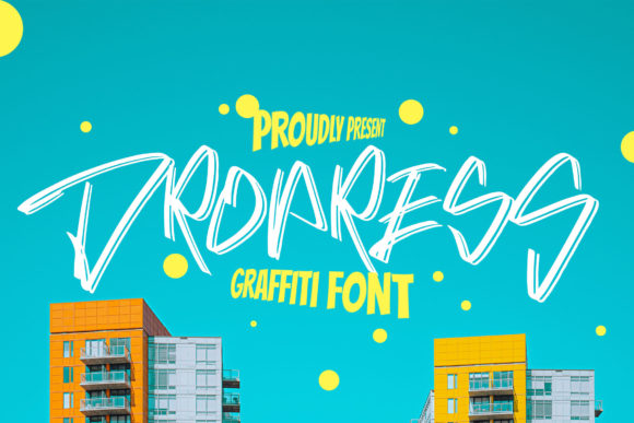 Dropress: A Cool Graffiti Display Font for Handmade Sellers