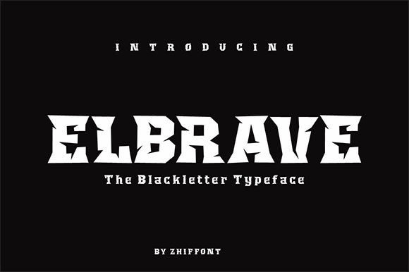 Elbrave Bold Display Font for Modern Web Branding