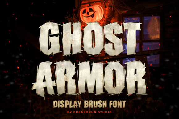 Ghost Armor: A Bold Textured Display Font for Brand Projects