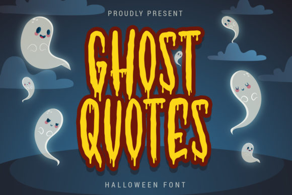 Ghost Quotes: A Spooky Display Font for Halloween Branding