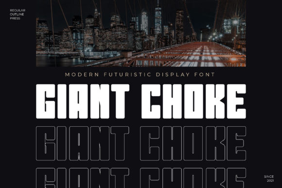 Giant Choke: Bold Display Font for Impactful Design