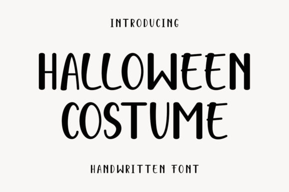 Halloween Costume Display Font for Editorial Design