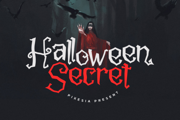 Halloween Secret: A Creepy Display Font for Editorial Design