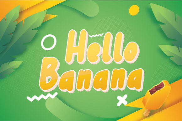 Hello Banana: A Chunky Display Font for Bright Campaigns