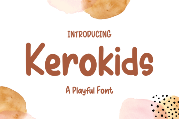 Kerokids Display Font for Children’s Digital Projects