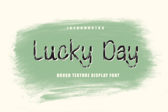 Lucky Day Display Font for Editorial Design