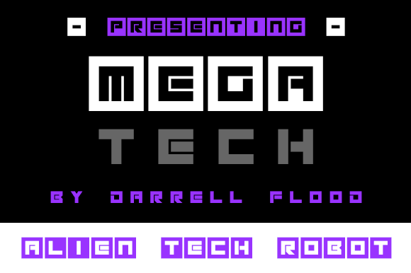 Megatech: A Bold Robotic Display Font for Cutting‑Edge Design