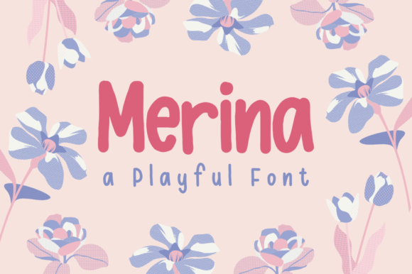 Merina: A Playful Paint-Brushed Display Font for Editorial Charm
