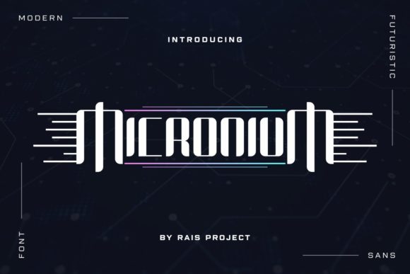 Micronium: A Techno-Modern Display Font for Editorial Clarity