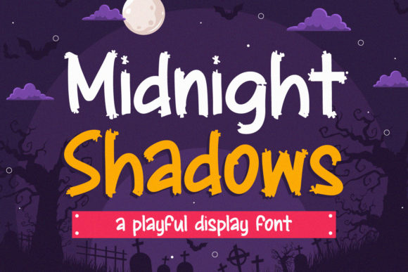 Midnight Shadows: A Striking Display Font for Bold Design Projects