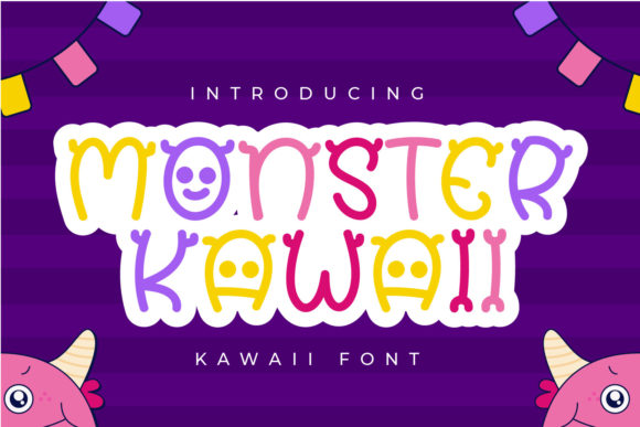 Monster Kawaii: A Playful Display Font for Warm, Inviting Typography