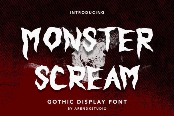 Monster Scream: A Spooky Gothic Font for Halloween Branding