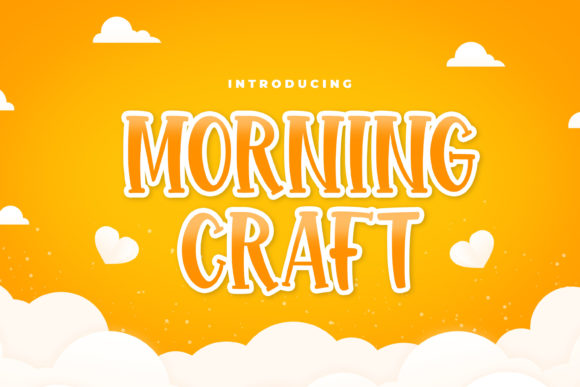 Morning Craft: A Quirky Display Font for Handmade Projects