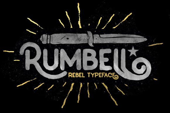 Rumbell: A Bold, Textured Display Font for Real Design Work