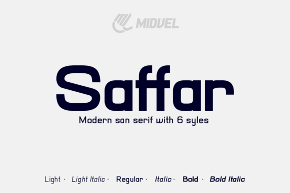 Saffar: A Cool Modern Display Font for Digital Branding