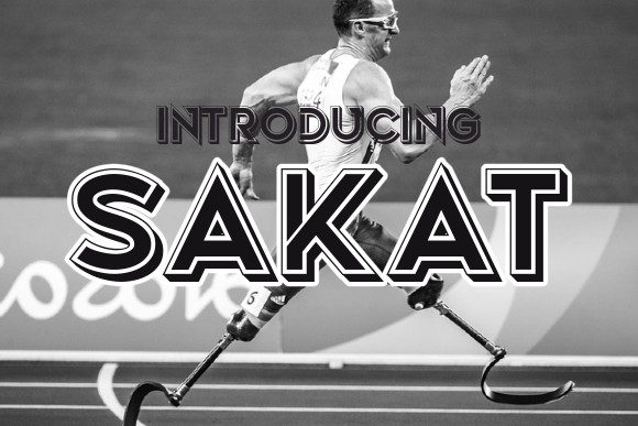 Sakat Display Font: Bold Typography for Speed and Power