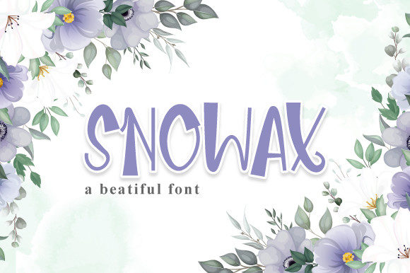 Snowax Display Font for Whimsical Branding That Stands Out