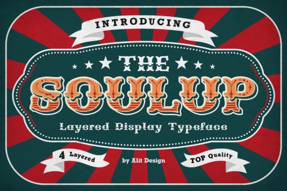 Soulup: A Bold Retro Display Font for Makers