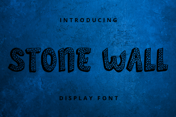 Stone Wall Display Font for Playful Branding
