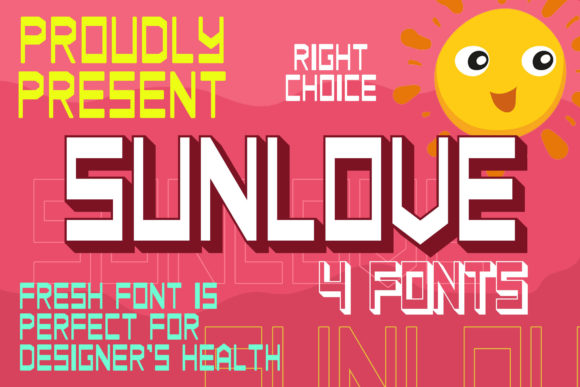 Sunlove Display Font for Bold Handmade Branding