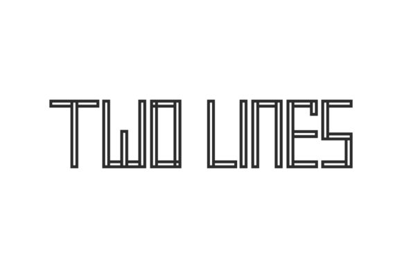 Two Lines Display Font for Editorial Impact