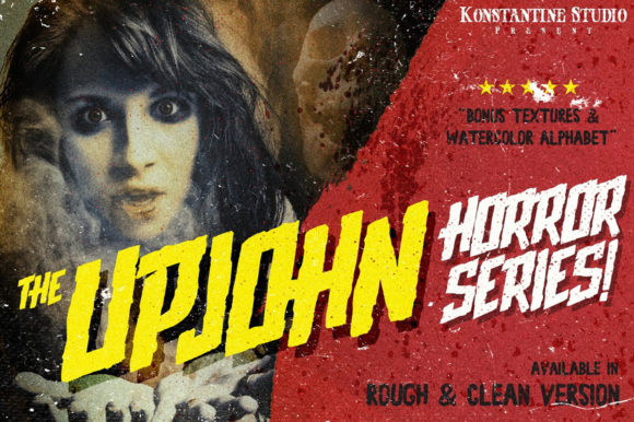 Upjohn Display Font for Bold Handmade Designs