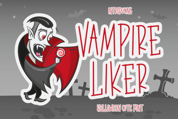 Vampire Liker Font for Creepy-Casual Handmade Design
