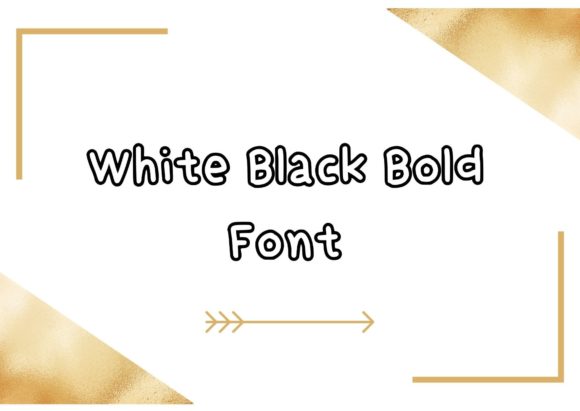White Black Bold Display Font for Handmade Creators